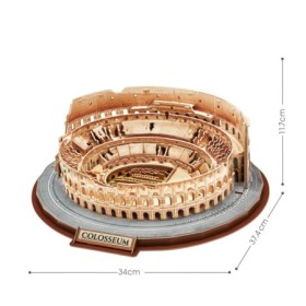 Marile Arhitecturi ale lumii Puzzle 3D Colosseum nivel complex 163 piese